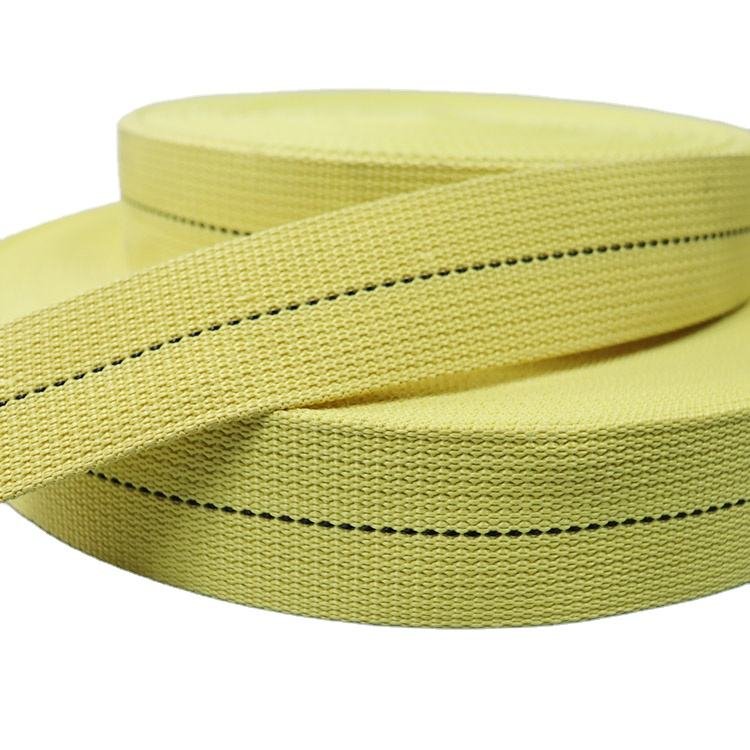 45mm High-Strength Fireproof Woven Para Aramid Webbing Strap with 2800kg Breaking Strength for Bags