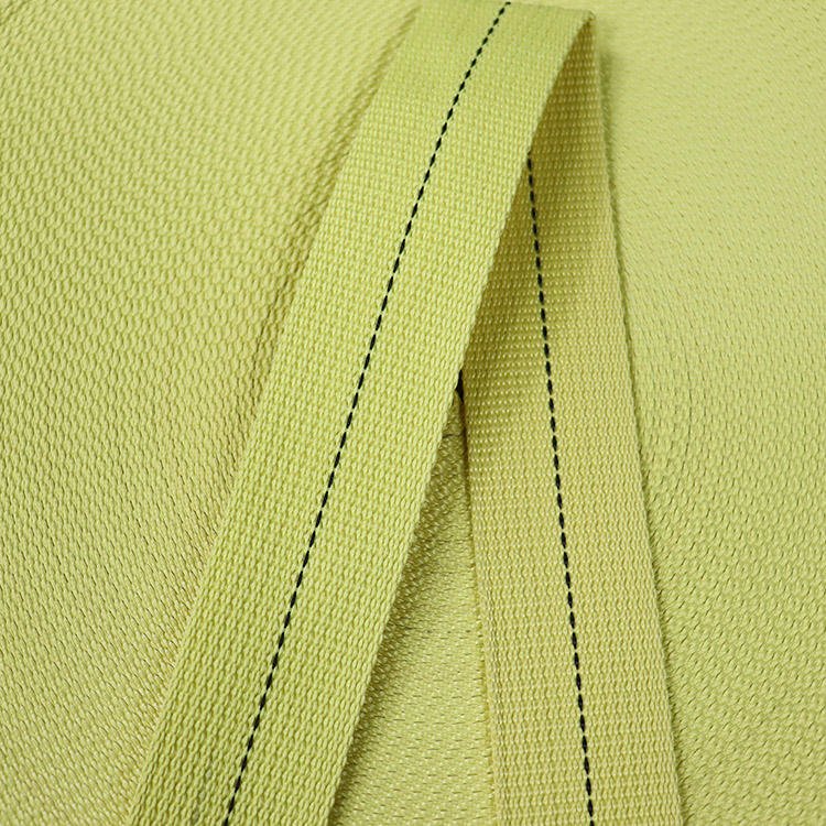 45mm High-Strength Fireproof Woven Para Aramid Webbing Strap with 2800kg Breaking Strength for Bags