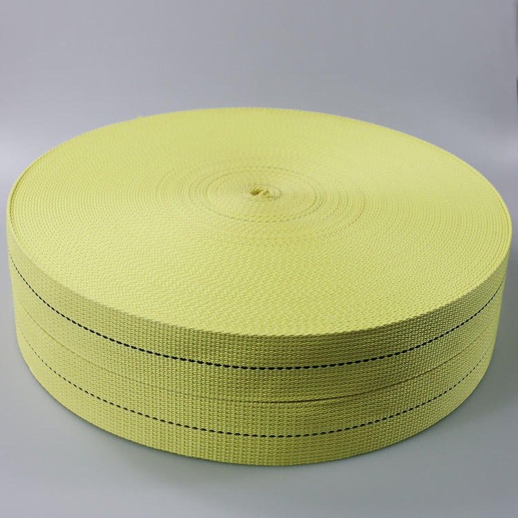45mm High-Strength Fireproof Woven Para Aramid Webbing Strap with 2800kg Breaking Strength for Bags