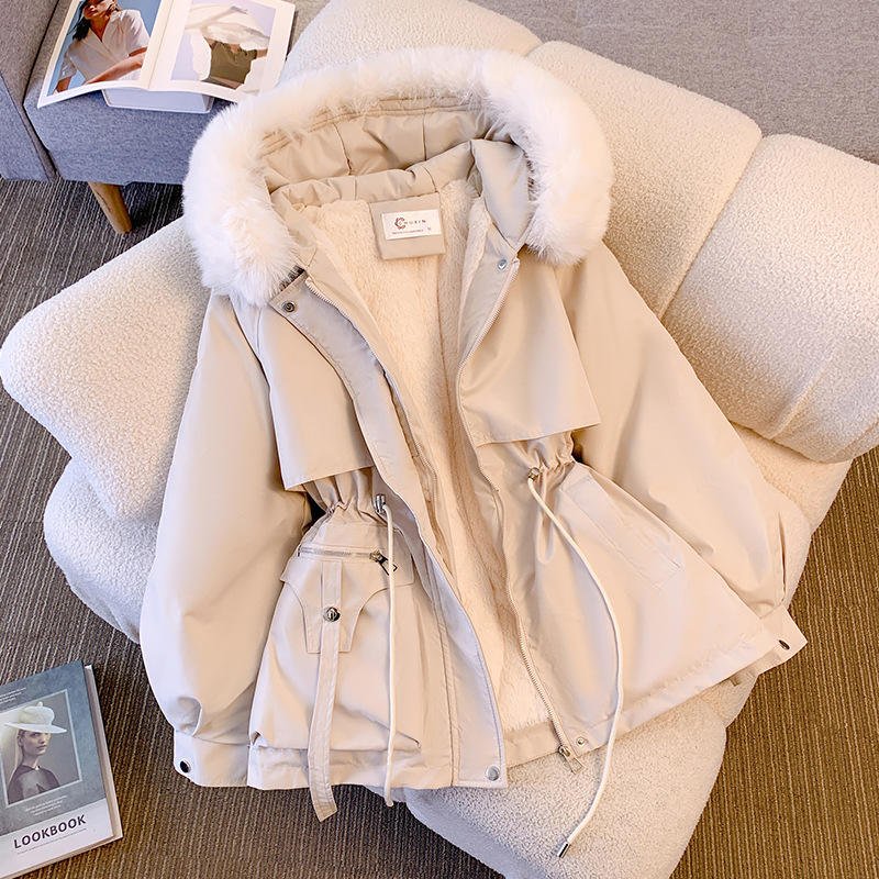Women's High Quality Midi Length Fur Coat Women Thick Warm Slim Style Winter Coats for Ladies Oversized Trench Coat Women