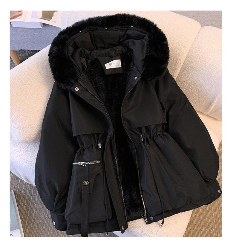 Women's High Quality Midi Length Fur Coat Women Thick Warm Slim Style Winter Coats for Ladies Oversized Trench Coat Women
