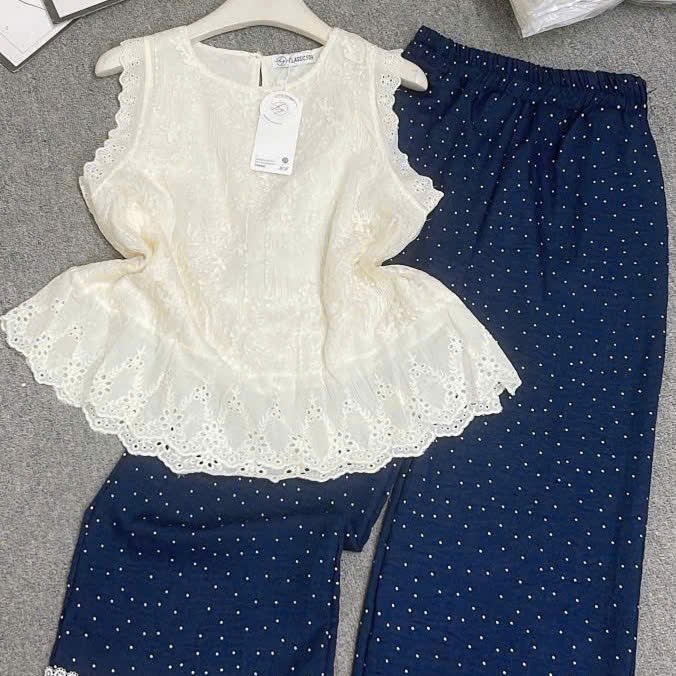 long Two Piece summer hot Set Women Clothes Comfortable Natural Fashion Washable Customized Packaging From Vietnam Manufacturer