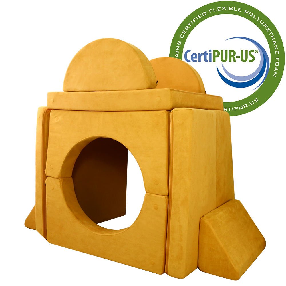 2021 Hot Selling Ready Ship 10 1 Children's Creative Fun Arch Sofa Set High Density Foam Convertible Reclining DIY Kids Play