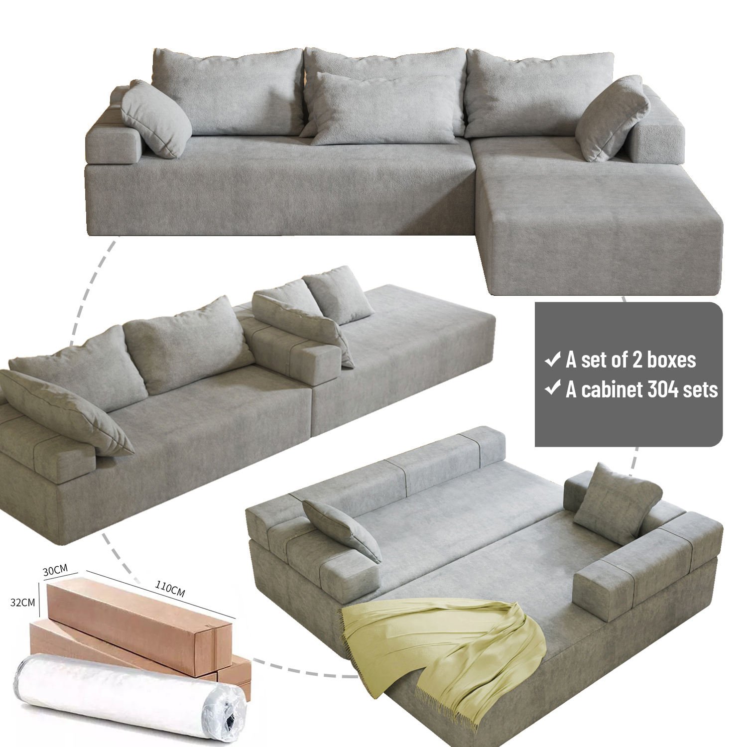 3 Seater Sectional Sofa L/L Shape Office Comfort Reclinable Kids' Modular Modern Hotel Living Room Sofa Bed Set
