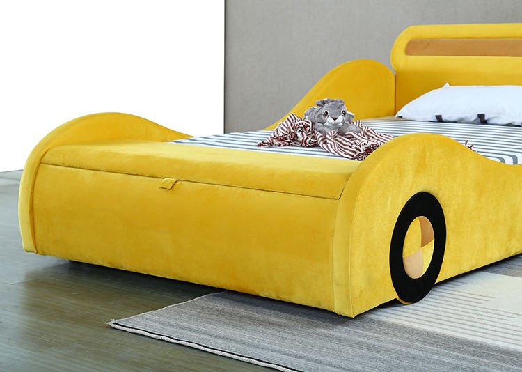 Willsoon Modern Stylish Design Car Styling Synthetic Leather Children's Bed Size and Color for Choose Available Bed Frame