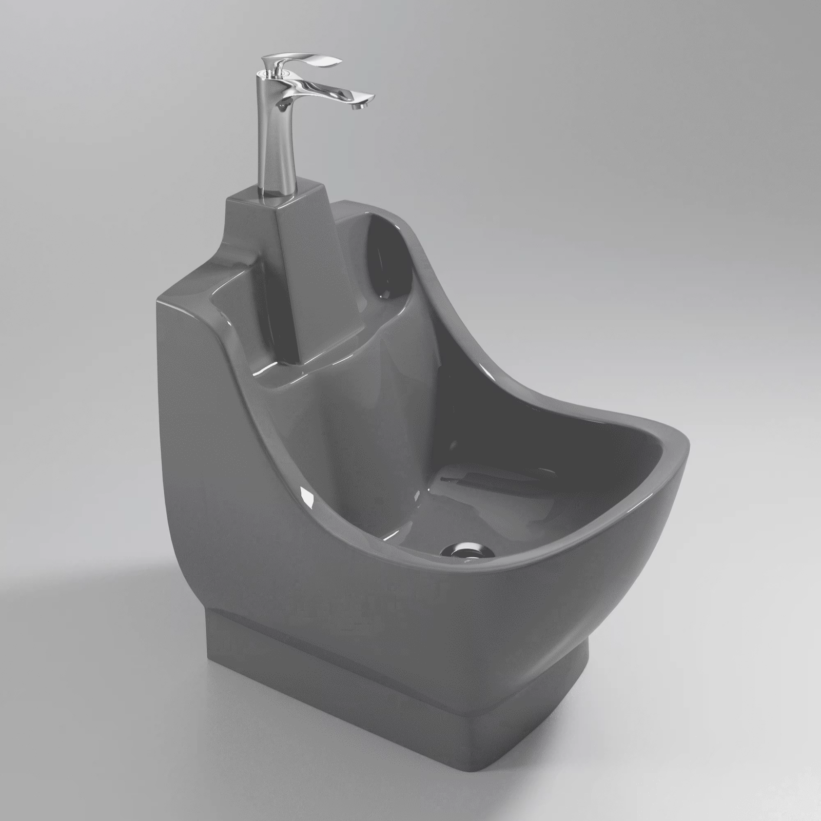 Muslim Wudu Sink Ceramic Foot Washing Sink Wudu Foot Washer Hotel Washroom Bathroom Sink