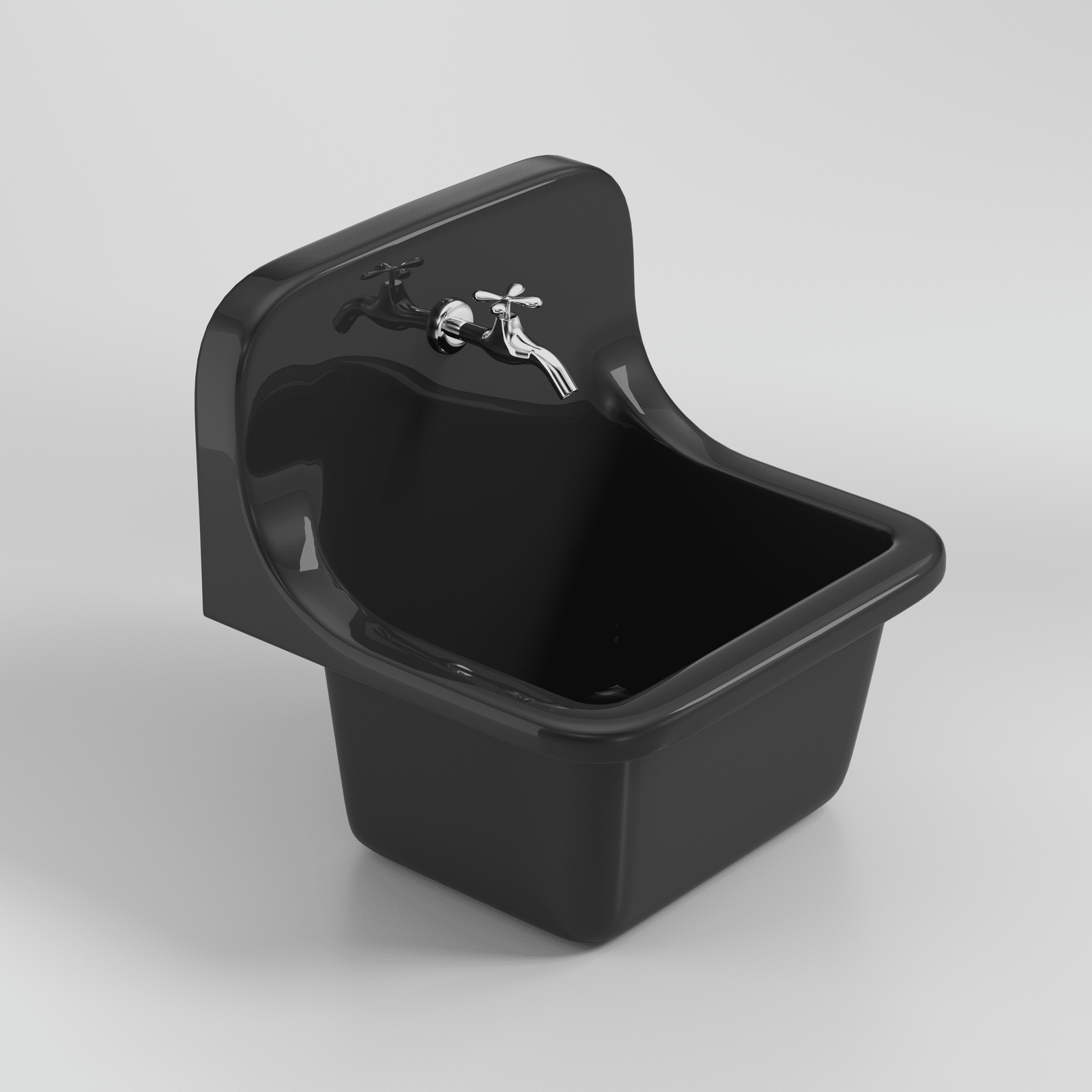 America Design Customized Color Wall Mounted Ceramic Laundry Bathroom Sink Wudu Basin