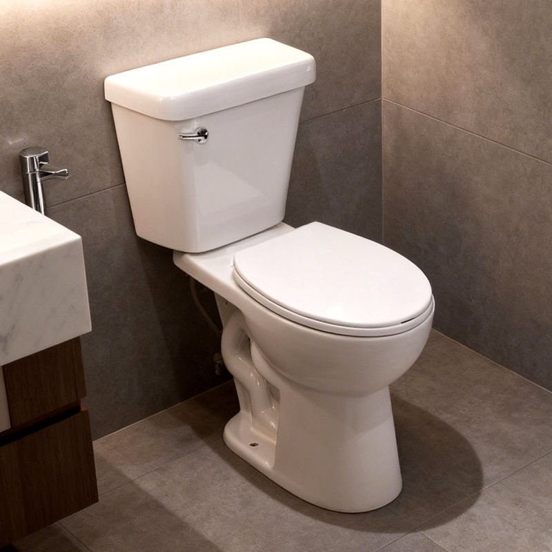 Hot Sale ADA Certified Water Closet S-Trap Ceramic Toilet with Two-Piece Structure for Bathroom