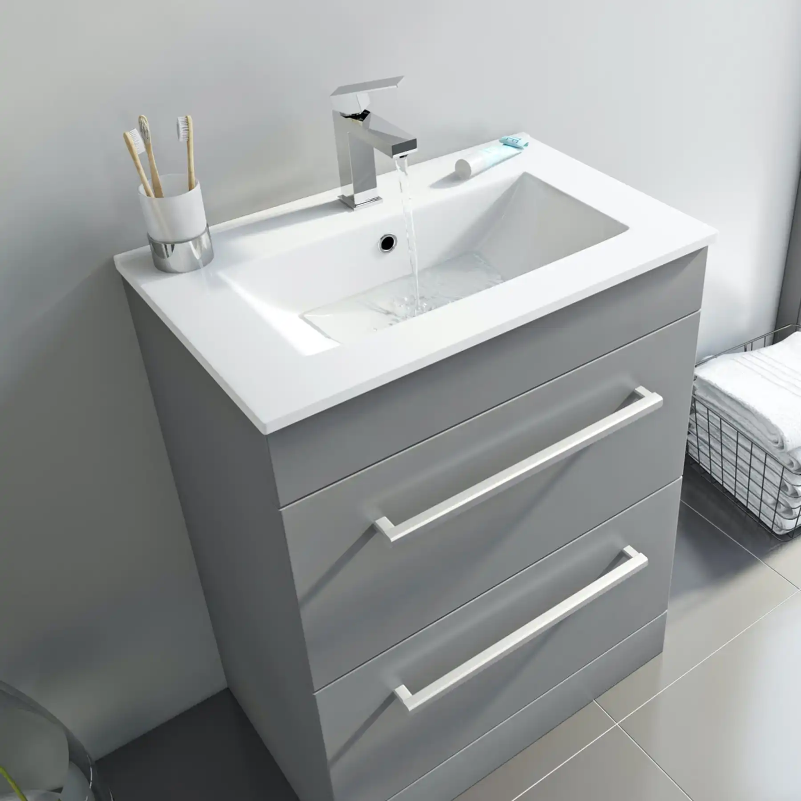 Custom Lavabos Llave De Lavabo White Countertops Mod Cabinetry Wall Mount Bathroom Cabinet Wash Basin Ceramic Bowl Sink
