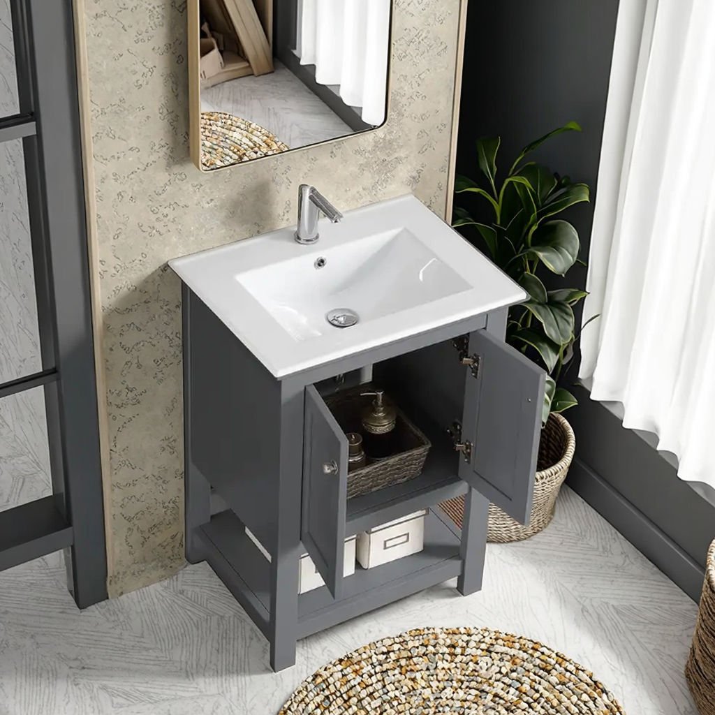 Custom Lavabos Llave De Lavabo White Countertops Mod Cabinetry Wall Mount Bathroom Cabinet Wash Basin Ceramic Bowl Sink