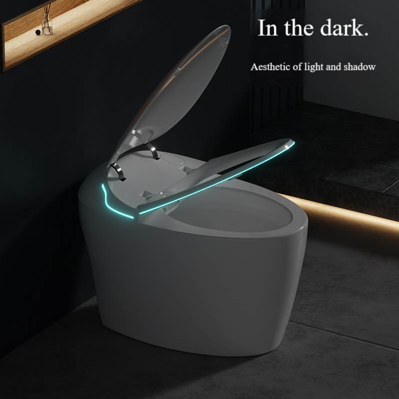 Hot Selling Automatic Bathroom Egg Shaped All in One Fully Automatic Smart Toilet with Remote Control Electric Bidet Custom Oem