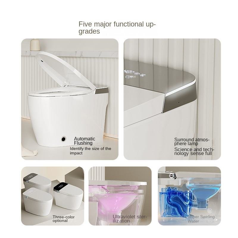 Genuine Smart Toilet Remote Control Fully Automatic Ultraviolet Water Pressure Restriction S-Trap Integrated for Household Use