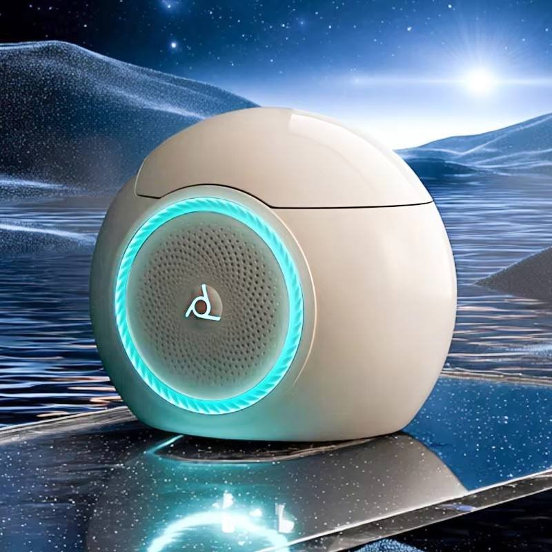 New Trend Creative Egg Shape Intelligent Floor Mounted Water Closet Bathroom Blue Speakers Ceramic Colorful Smart Toilet Commode
