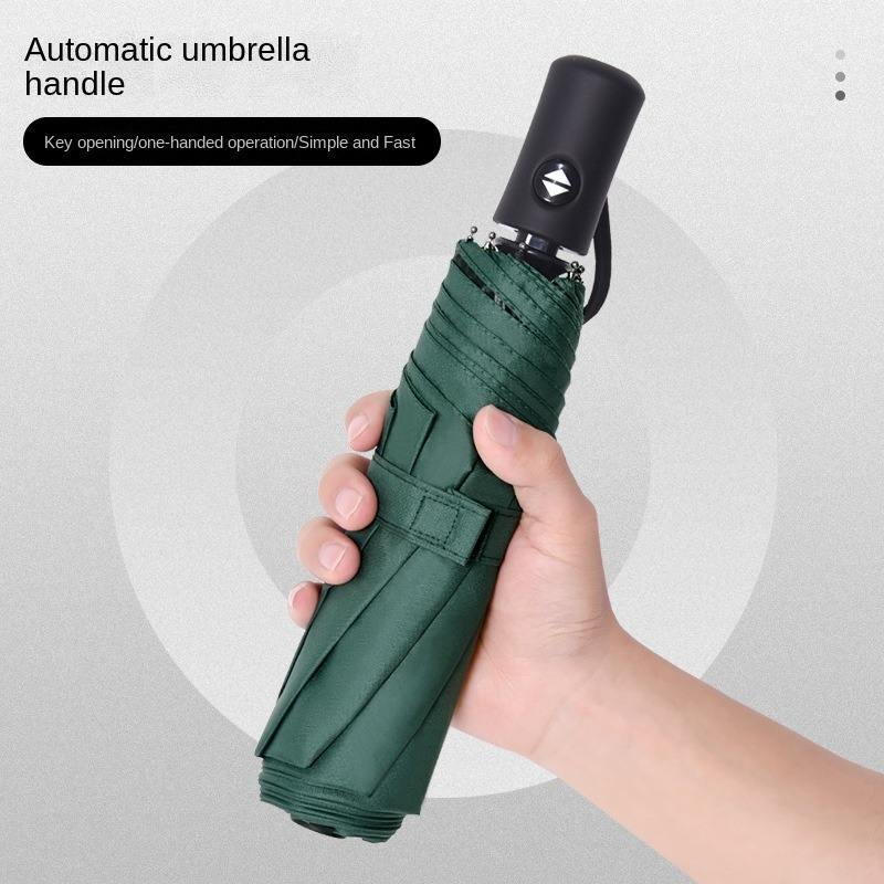 Personal Fashion Design Sunshade Paraguas Custom logo Compact Portable Rain Automatic Windproof 3 Folding Umbrella