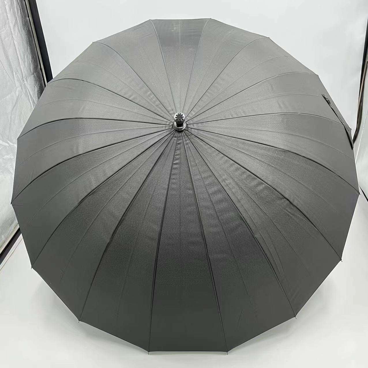 190T Pongee Material One-Piece Full Body Straight Golf Umbrella Automatic Open & Close for Rain Sun Travel Gift