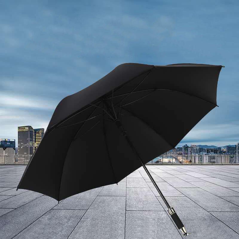 8-Bone Long-Handled Automatic Business Advertising Umbrella Customizable Logo Rain Shine Feature Gift Wholesale Available
