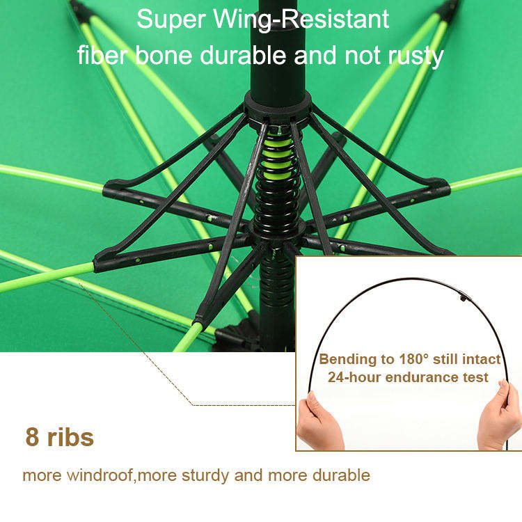 Umbrella Manufacturer High Quality Durable Windproof Double Layer Semi Automatic Fiber Black Yellow Golf Umbrellas With Logo