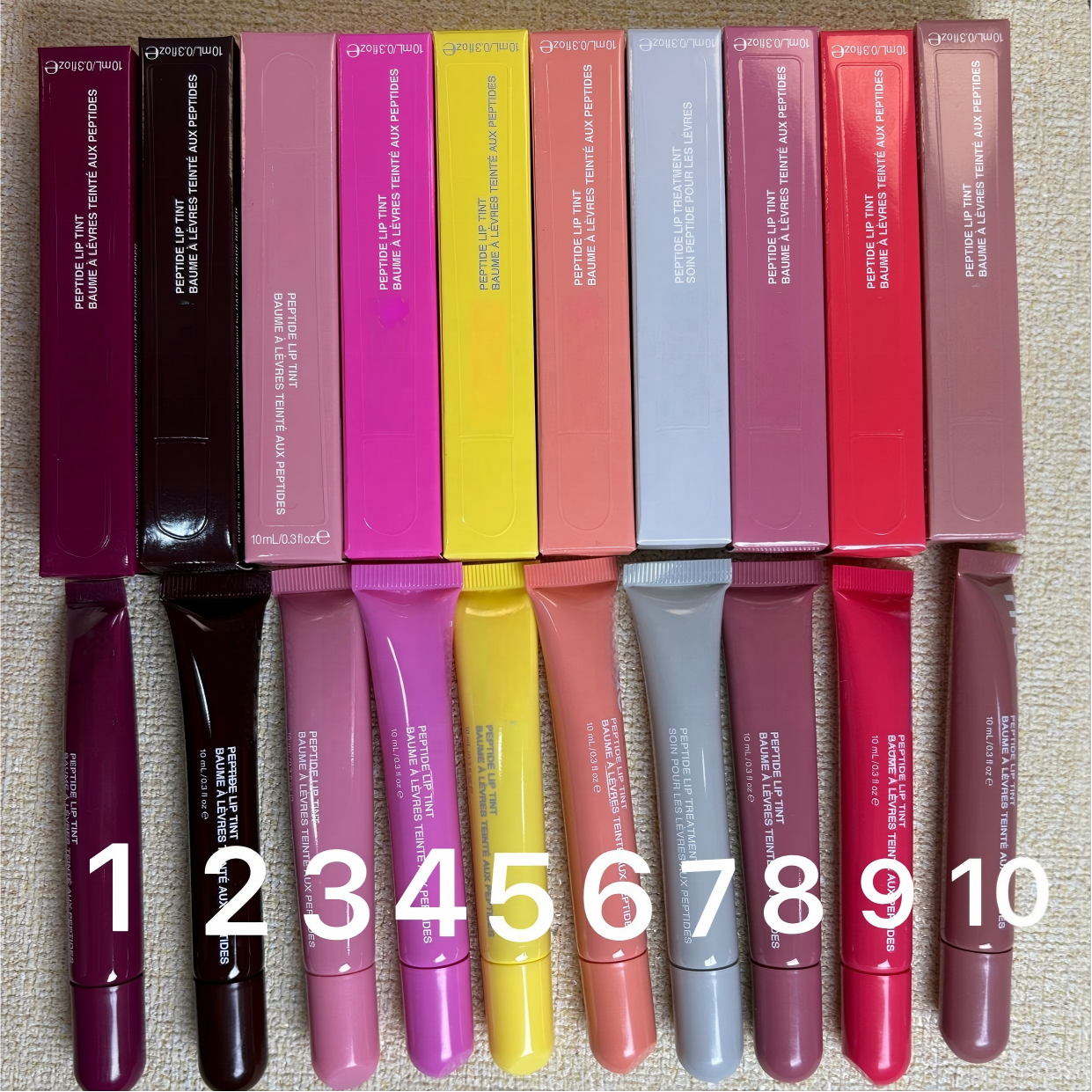 Hot-selling Moisturizing Vegan Lip Balm Waterproof Peptide Lip Tint Lip Balm Private Label Blush