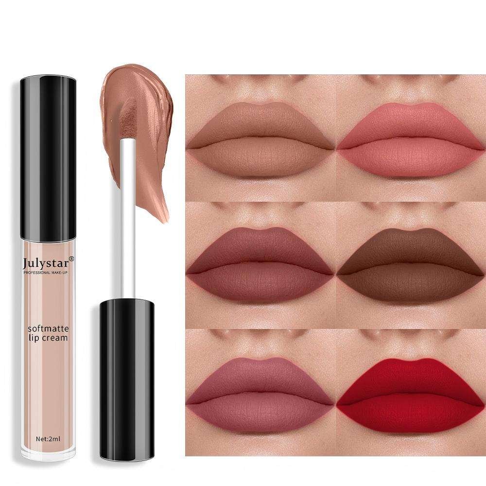 Wholesale Popular Mineral Satin Matte Lip Glaze Long Lasting Waterproof Non-stick Liquid Lipstick Vegan Lip Gloss Custom Own
