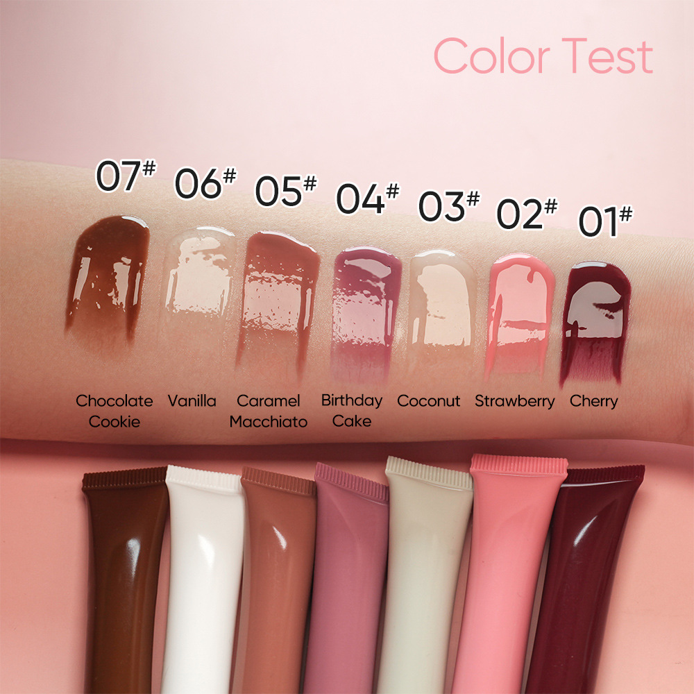 Wholesale Custom Personalized Mineral Lip Gloss Plump Squeeze Tubes with Glossy Lip Gloss Private Label
