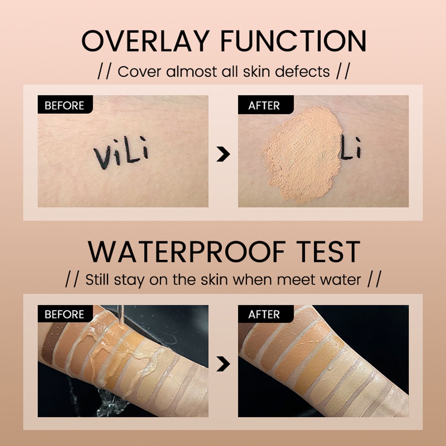 Custom Your Logo Vegan Moisturizing Whitening Waterproof Oil-Control Matte Full Coverage Foundation Cream 30ml for All Skin