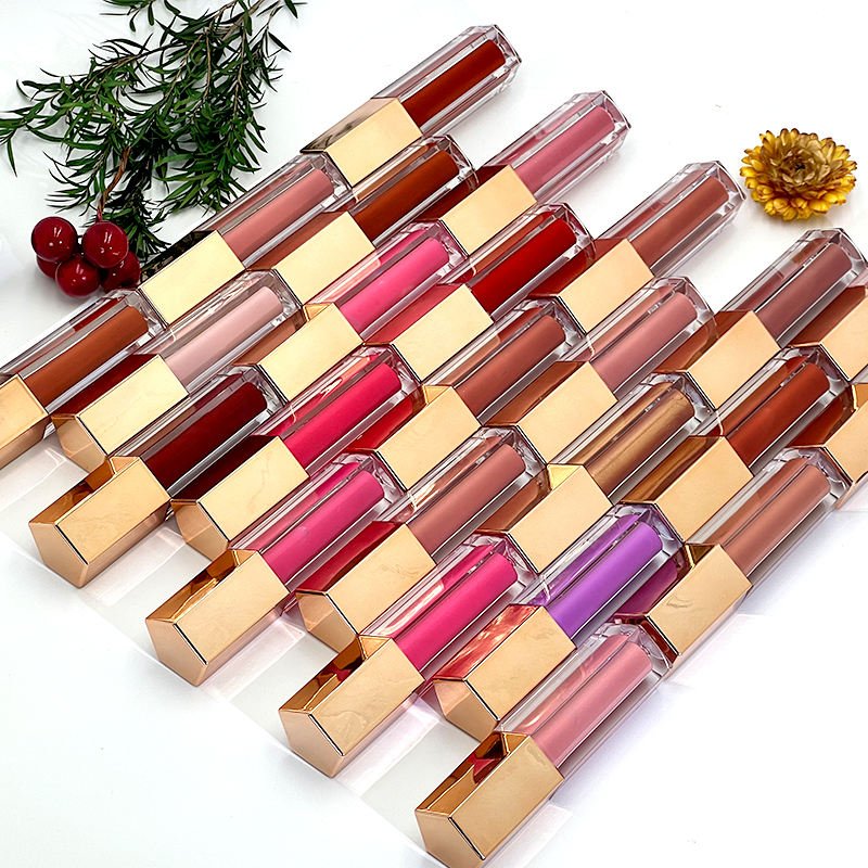 Customize Your Brand Hydrating Lip Gloss 5ml Private Label Glitter Liquid Lip Gloss with Custom Tubes Made by Your Vendor