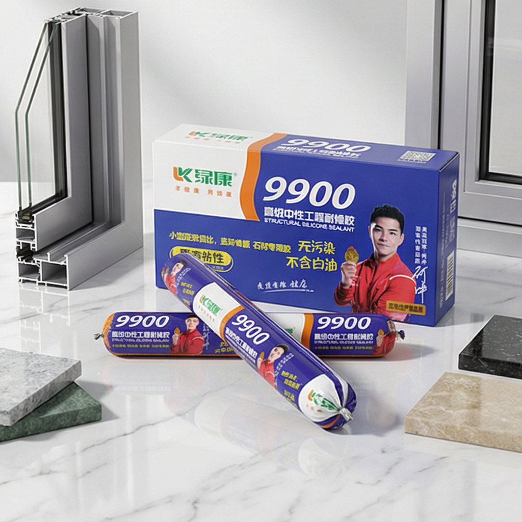 High Strength Neutral Structural Silicone Sealant 9900 for Curtain Wall and Large Building Construction