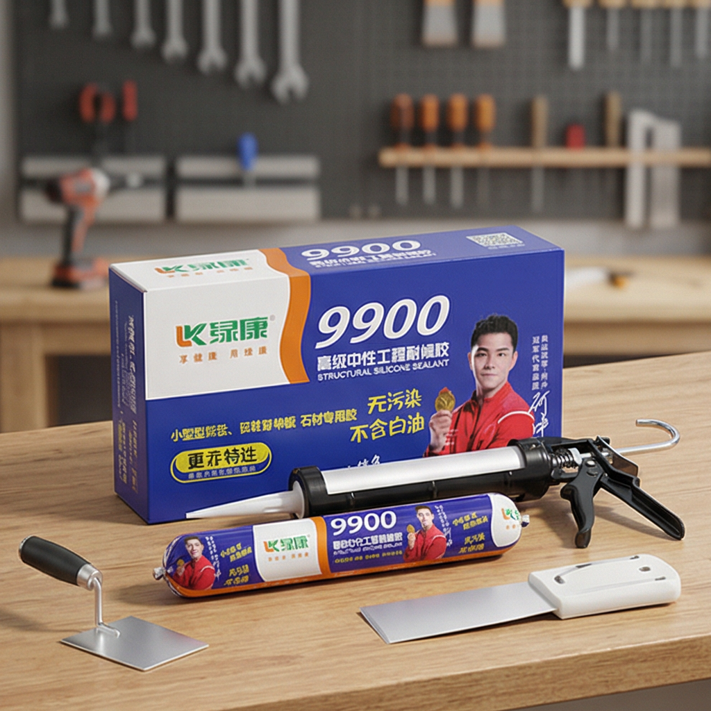 High Strength Neutral Structural Silicone Sealant 9900 for Curtain Wall and Large Building Construction