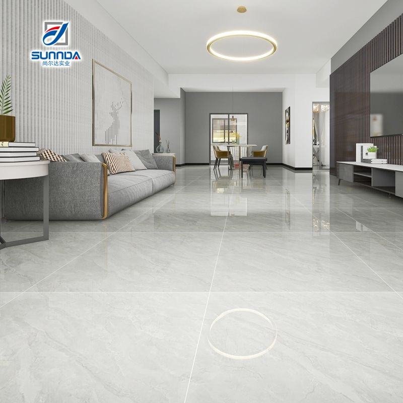 80*80 /60x120cm White Grey Marble Glazed Polished Living Room Tiles Porcelain Ceramic Square Floor Tile