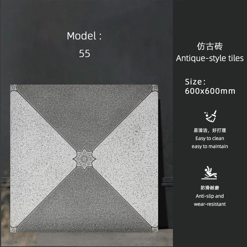 Factory Direct 600x600 12mm Outdoor Porcelain Tiles Non-Slip Patio Pavers for Garden Walkway Driveway Low Water Absorption