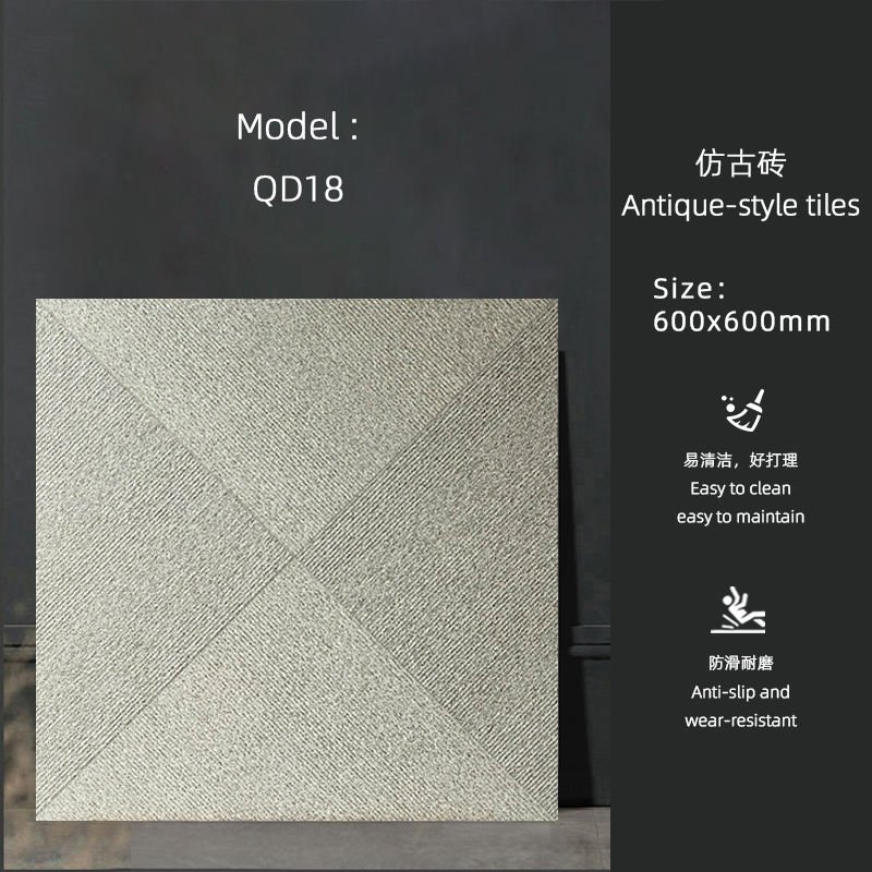 Factory Direct 600x600 12mm Outdoor Porcelain Tiles Non-Slip Patio Pavers for Garden Walkway Driveway Low Water Absorption