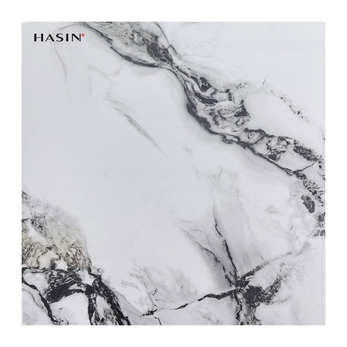 Modern Customized Marble Porcelain Tiles for Floor 60X60Cm Black Colors Interior Living Room Ceramic Polished Glazed Floor Tiles