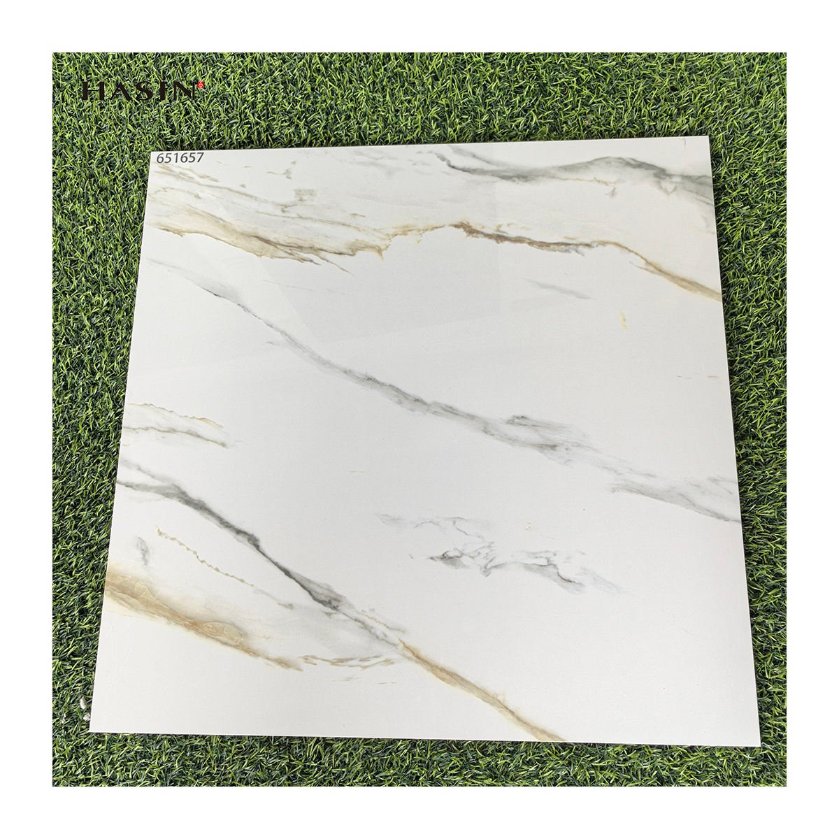 Modern Customized Marble Porcelain Tiles for Floor 60X60Cm Black Colors Interior Living Room Ceramic Polished Glazed Floor Tiles