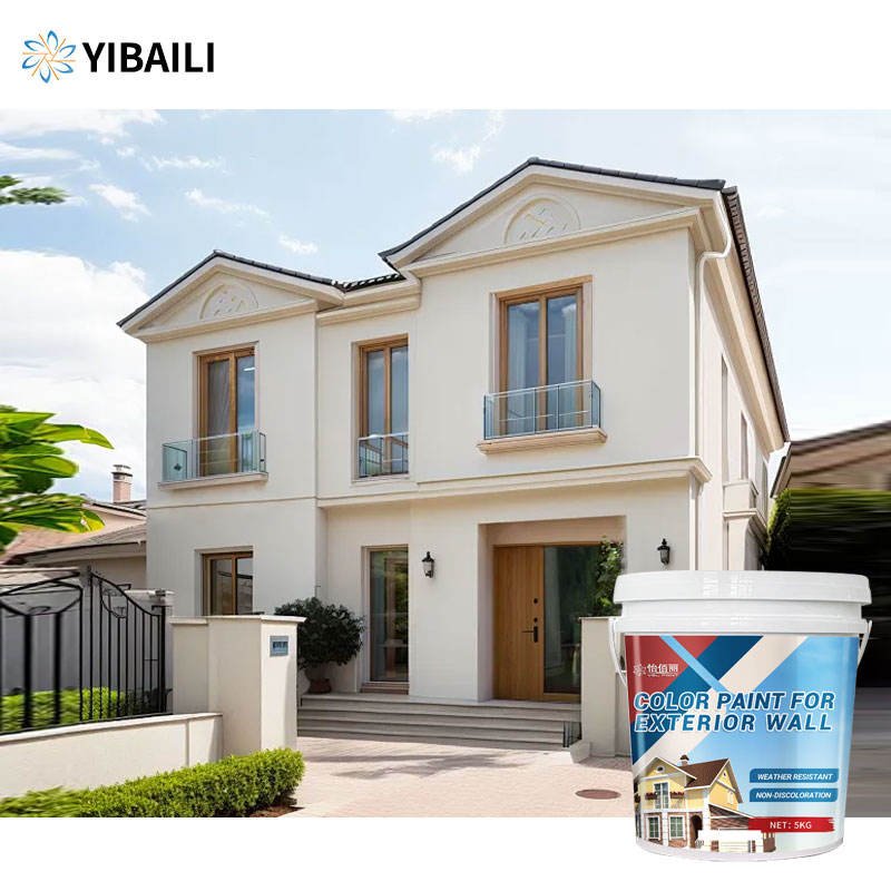 Wholesale Weather-Resistant UV Outdoor Wall Paint for Concrete Brick Liquid Coating Based on Water for Brushes Low Price