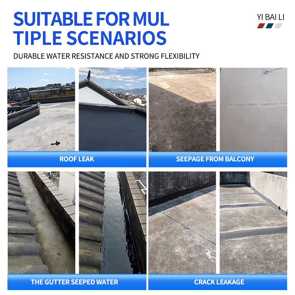 Factory-made Flexible Durable Acrylic Liquid Coating Suitable for Waterproof Coating Applications Roofs Water Tanks Brush
