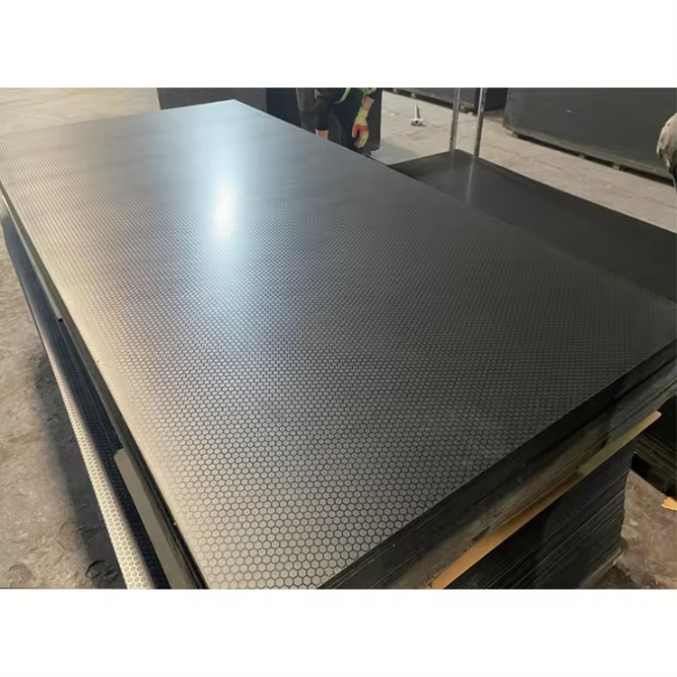 4*8 18mm Doble Film Faced Plywood WBP Phenolic Construction Plywood Hexagon Anti slip Film Faced Plywood Sheet