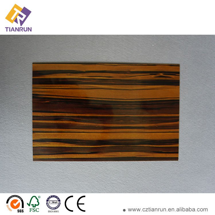 Woodgrain Glossy Laminate HPL Sheet Panel Resin Phenolic Laminate Board for Hotel & Hospital Use Fire Resistant Waterproof