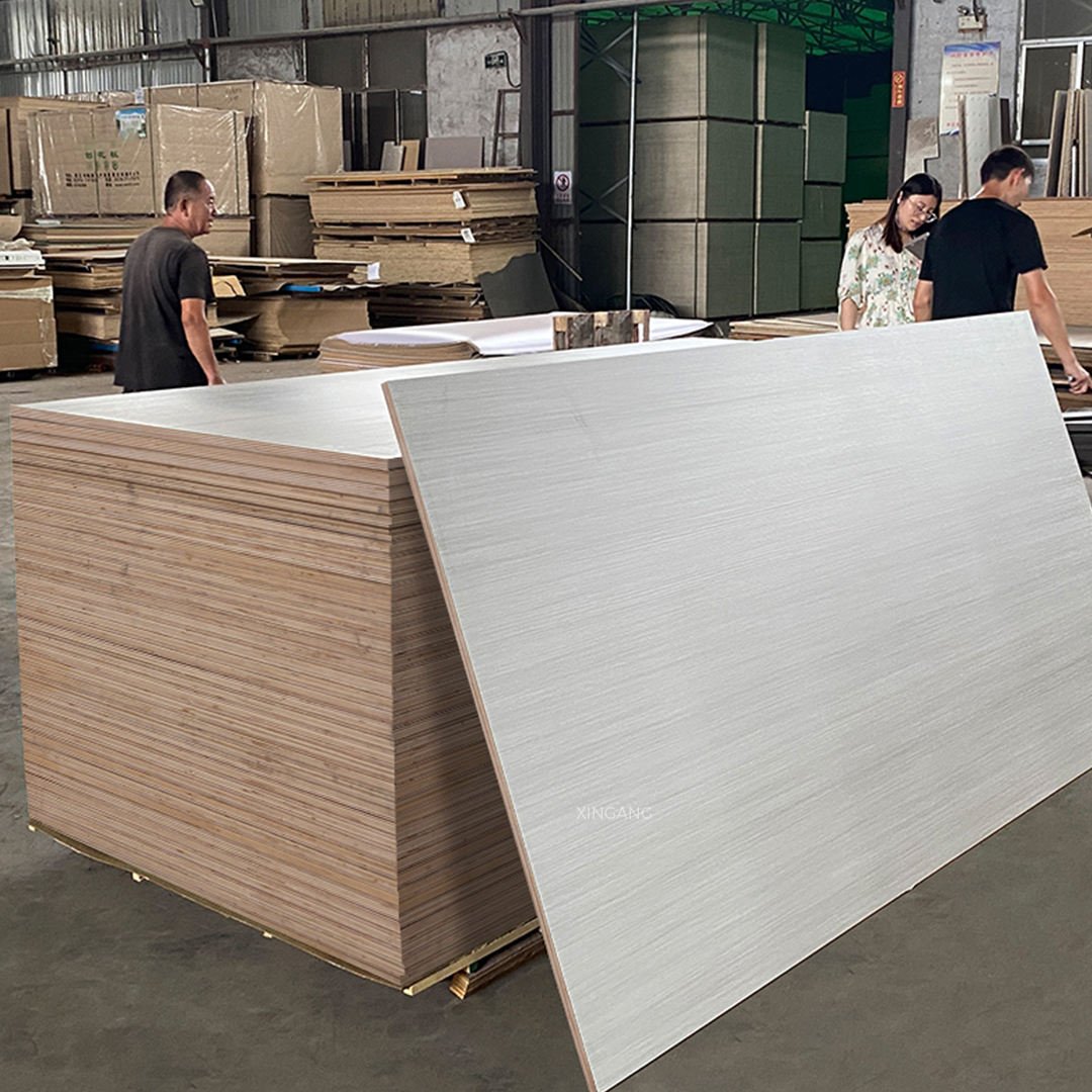 18mm Melamine Plywood Board E1 Grade Waterproof Anti-Scratch for Furniture Making