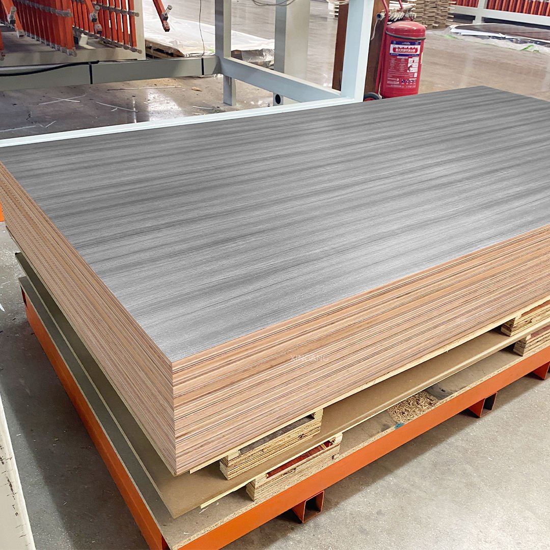 Glossy or Matt Melamine Laminated Marine Plywood 18mm Double Sided Multi Ply Board for Kitchen Cabinet