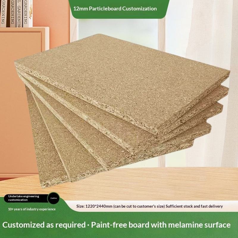 Solid Wood Particle Board Two-Color Panel Plate Whole EO Grade Aldehyde-Free Environmental Protection Melamine Glue Unfinished