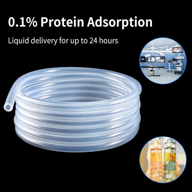 Silicone Peristaltic Pump Tube for TOC Analyzer Water Monitoring Medical & Lab Research 8.00mm OD Custom Color Cutting Service