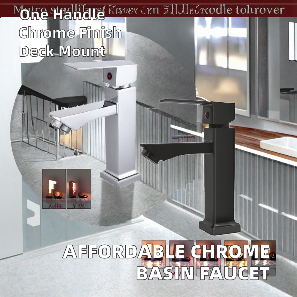 Modern Design Chrome Plated Zinc Alloy Basin Faucet Single Handle Cold Water Sink Tap for Bathroom Vanity Price Basin Faucet