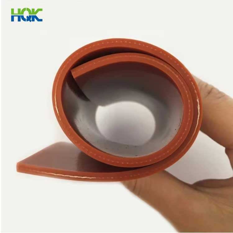 Custom Different Size Colorful Transparent Gel Sheet Rolls Silicone Rubber Sheet with Cloth Fabric Fiberglass