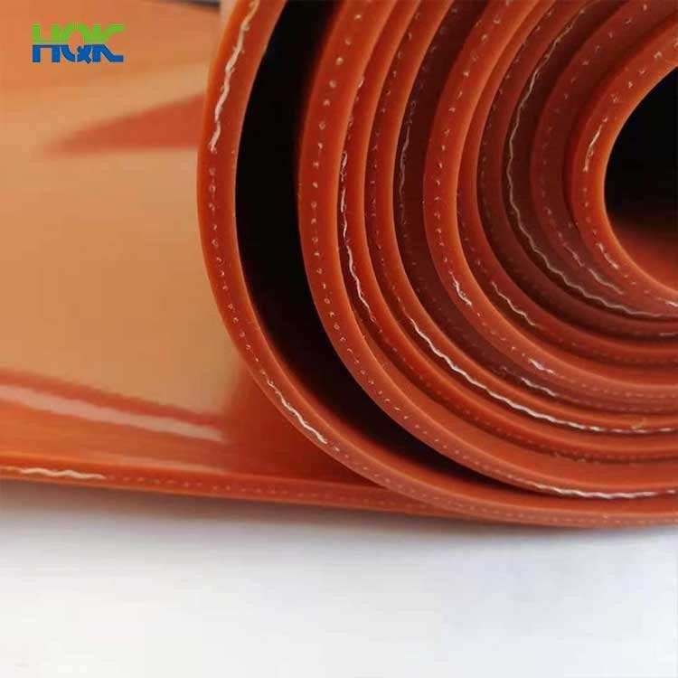 Custom Different Size Colorful Transparent Gel Sheet Rolls Silicone Rubber Sheet with Cloth Fabric Fiberglass
