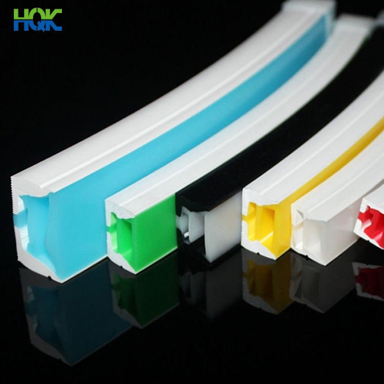 Customized Outdoor Waterproof Silicone Led Lighting Strip Bi-Color Silicone Tubing