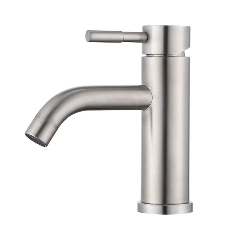 DLSEN Contemporary Single Hole Deck Mounted Brass Bathroom Faucet Blackened Ceramic Valve Core Single Handle Gym 3-Year Warranty