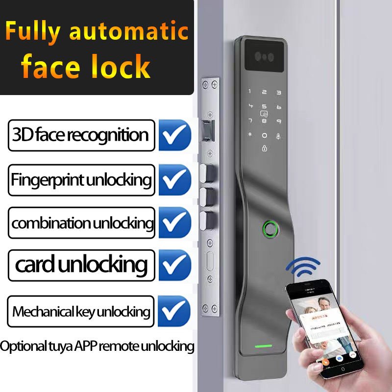 3D Facial Recognition Fully Automatic Intelligent Lock WiFi Mobile Application Intelligent Door Lock