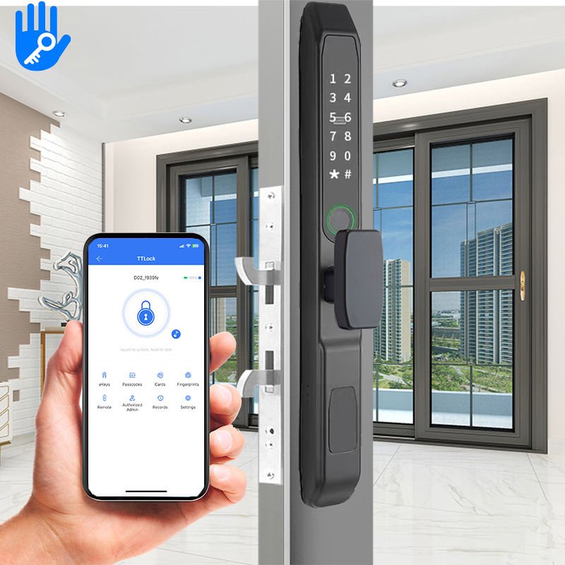 Factory Hot-Selling Budget TTLOCK Security Keypad Lock Aluminum Alloy Smart Electronic Door Lock Smart Hotel Door Lock