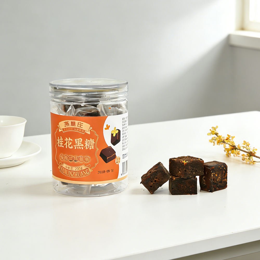 Best Price High Purity Traditional Dark Brown Organic Black Sugar Raw Unrefined Cane Sugar 200g Can for Baking and Beverage