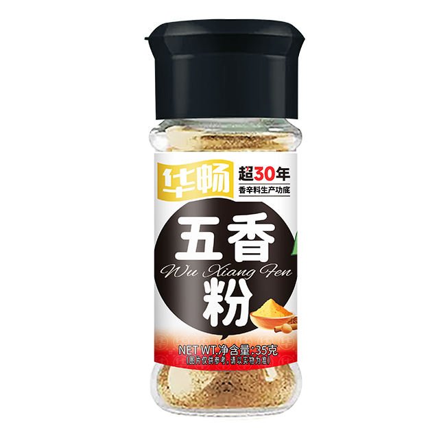 Wholesale Price Chinese Five Spice Mini Powder Blend Dried Blended Condiments Bottles 30g Huachang Brand 24 Months Shelf Life